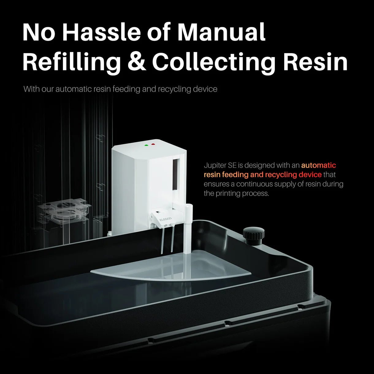 Built in Air Purifier for Safe Resin Printing