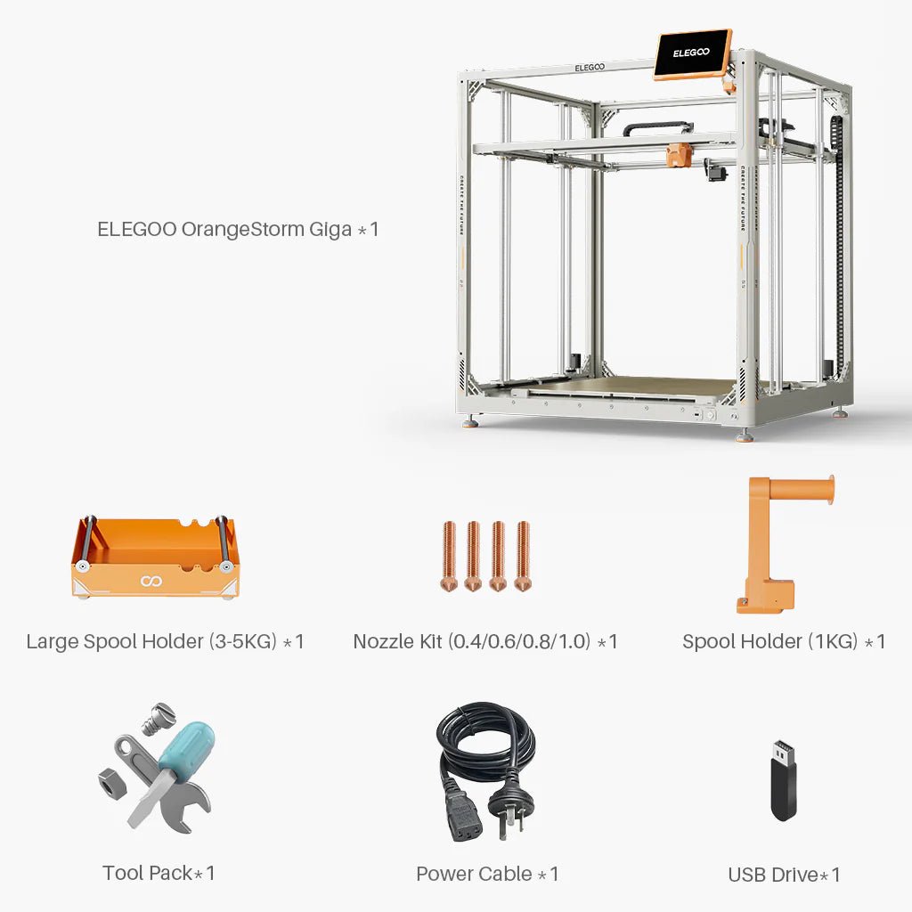 Elegoo OrangeStorm Giga 3D Printer - Printfy3D - 3D Printer Egypt
